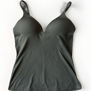 Victorias Secret Body By Victoria Satin Bra Camisole Tank Black 34C Wireless